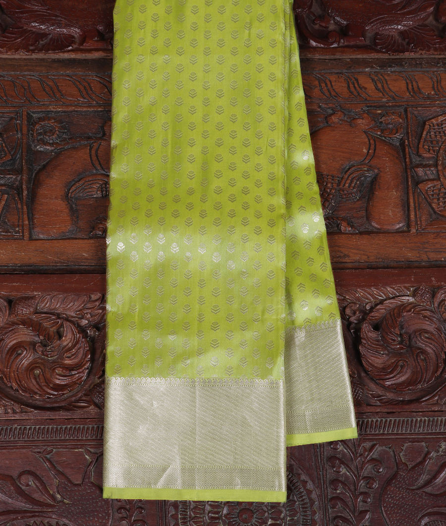 Green Handwoven Kanjivaram Silk Saree T275371-image