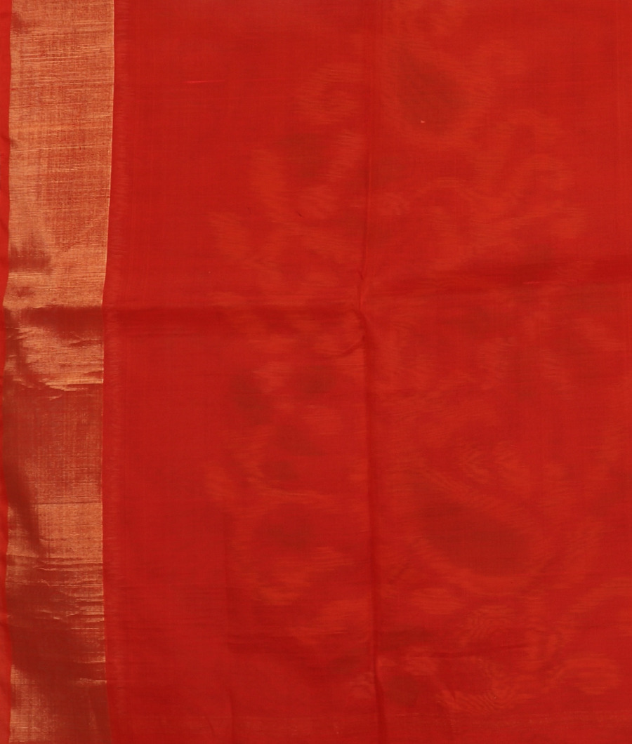 Beige Pochampalli Silk Cotton Saree T3266023