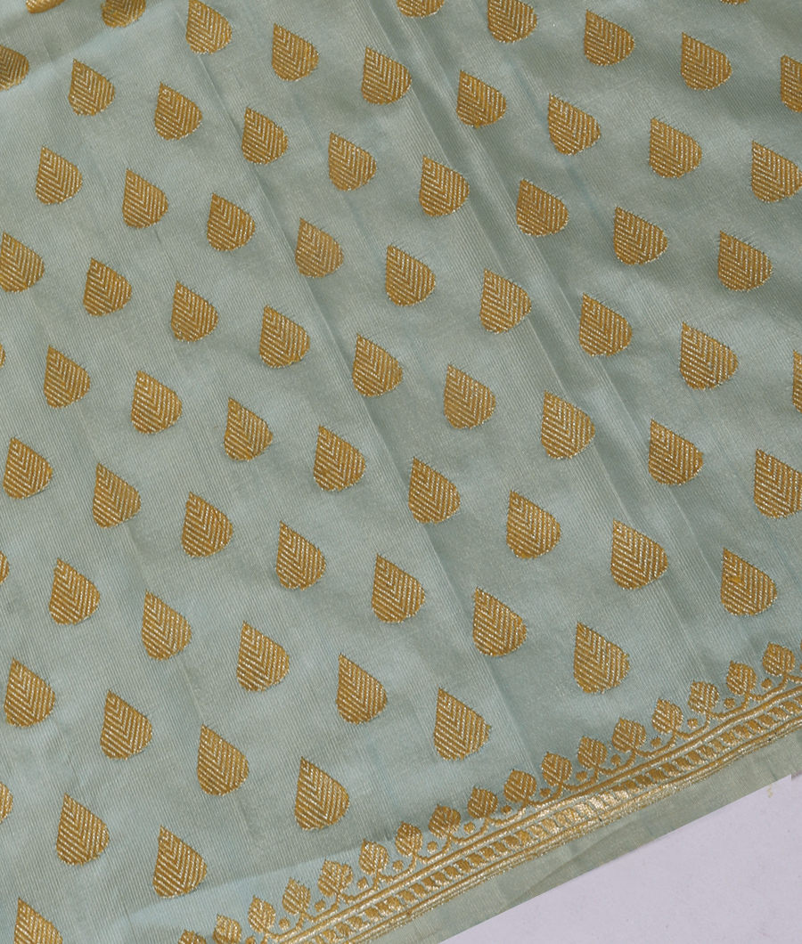 Yellow Mysore Silk Saree T3239714