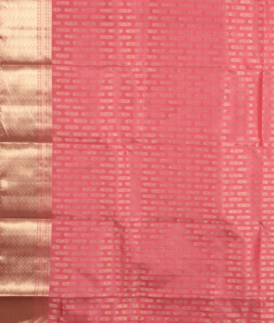Pink Handwoven Kanjivaram Silk Saree T3264453
