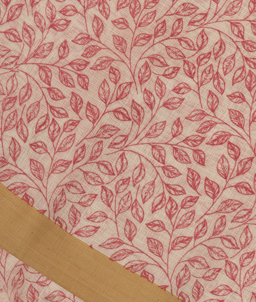 White Kota Cotton Saree T326210-image