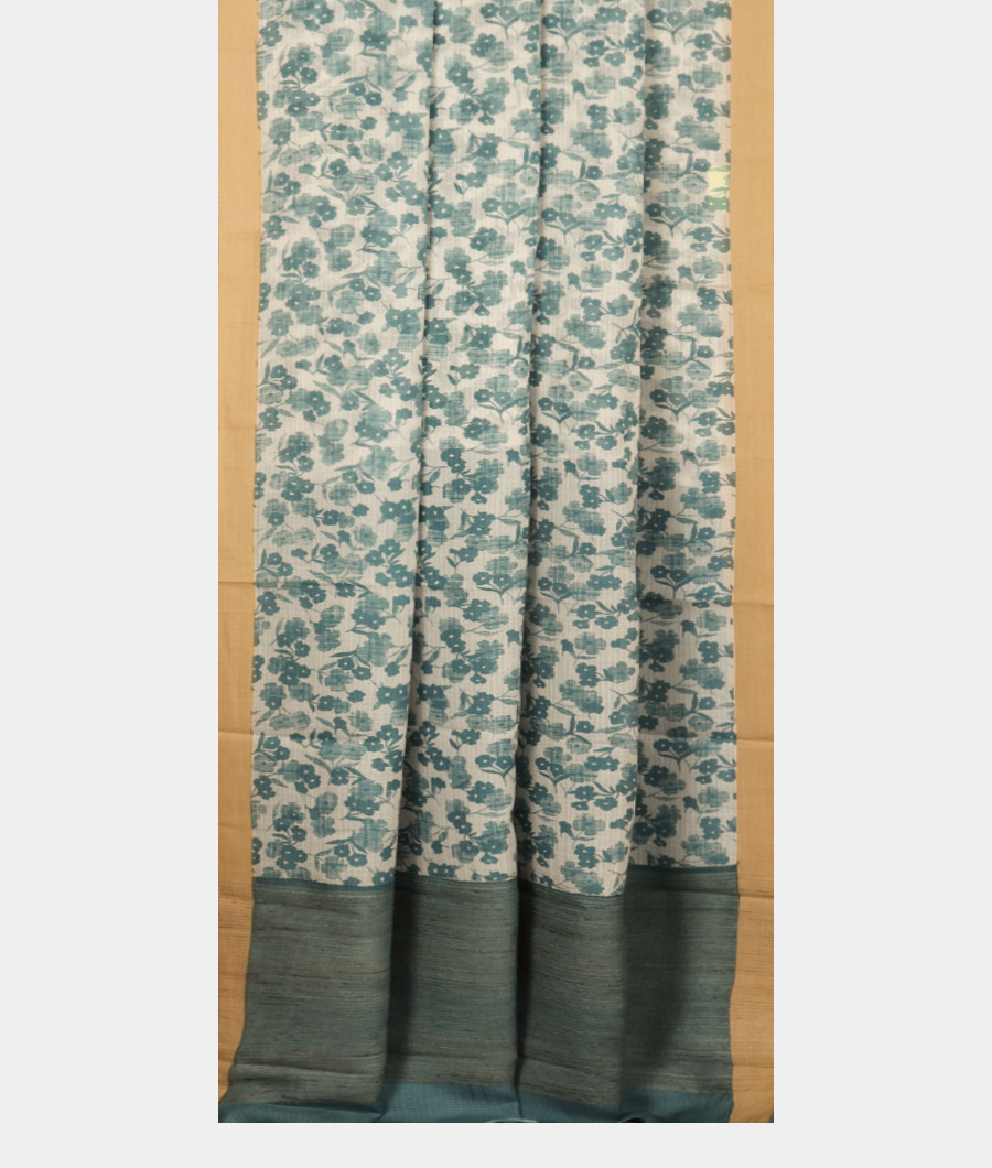 White Kota Cotton Saree T3261902