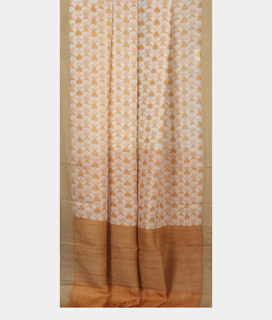White Kota Cotton Saree T3262332