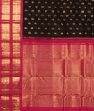 Black Handwoven Kanjivaram Silk Saree T1964874