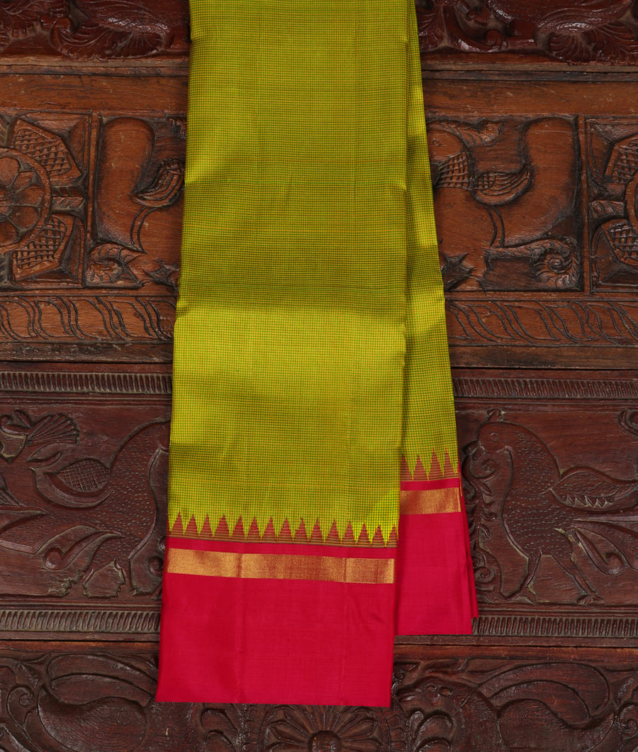 Green Handwoven Kanjivaram Silk Saree T313589-image