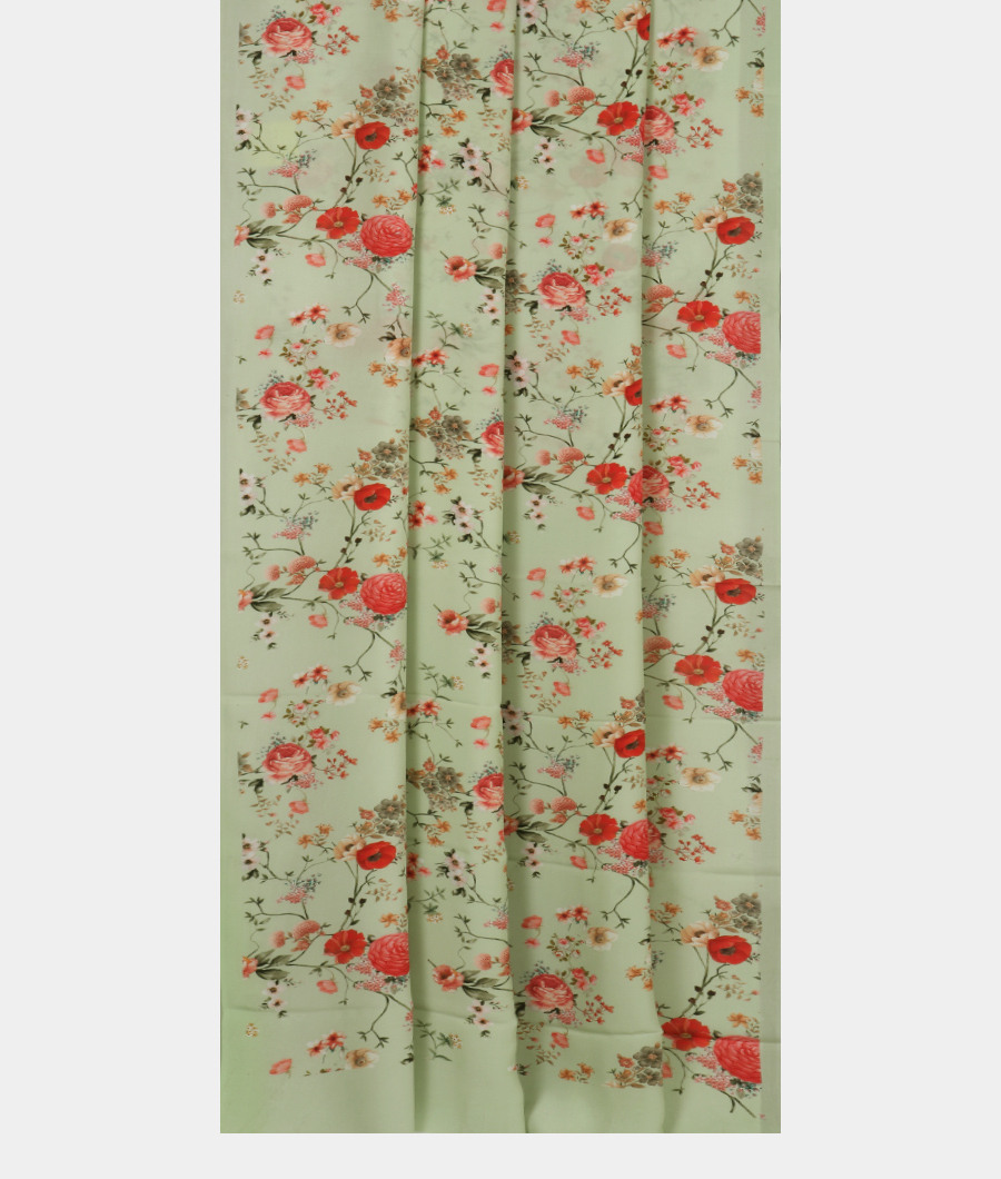 Green Georgette Silk Saree T3224482