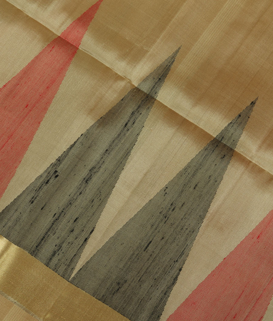 Beige Soft Silk Saree T262341-image