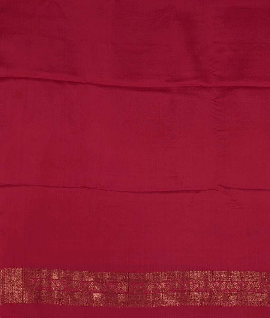 Peacock Blue Mysore Silk Saree T3226993