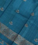 Blue Tussar Embroidery Saree T3208871