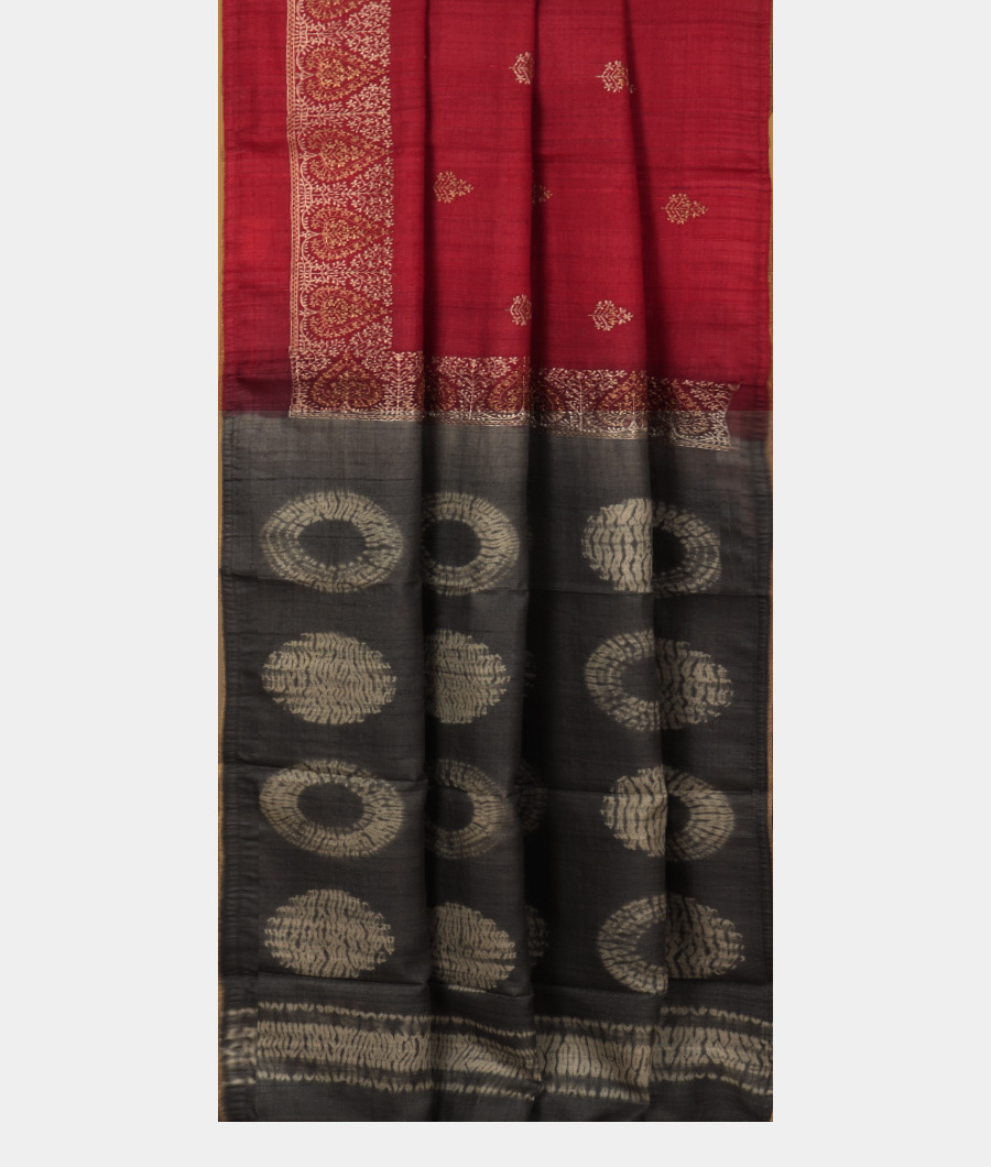 red-tussar-embroidery-saree-t320890-t320890-b