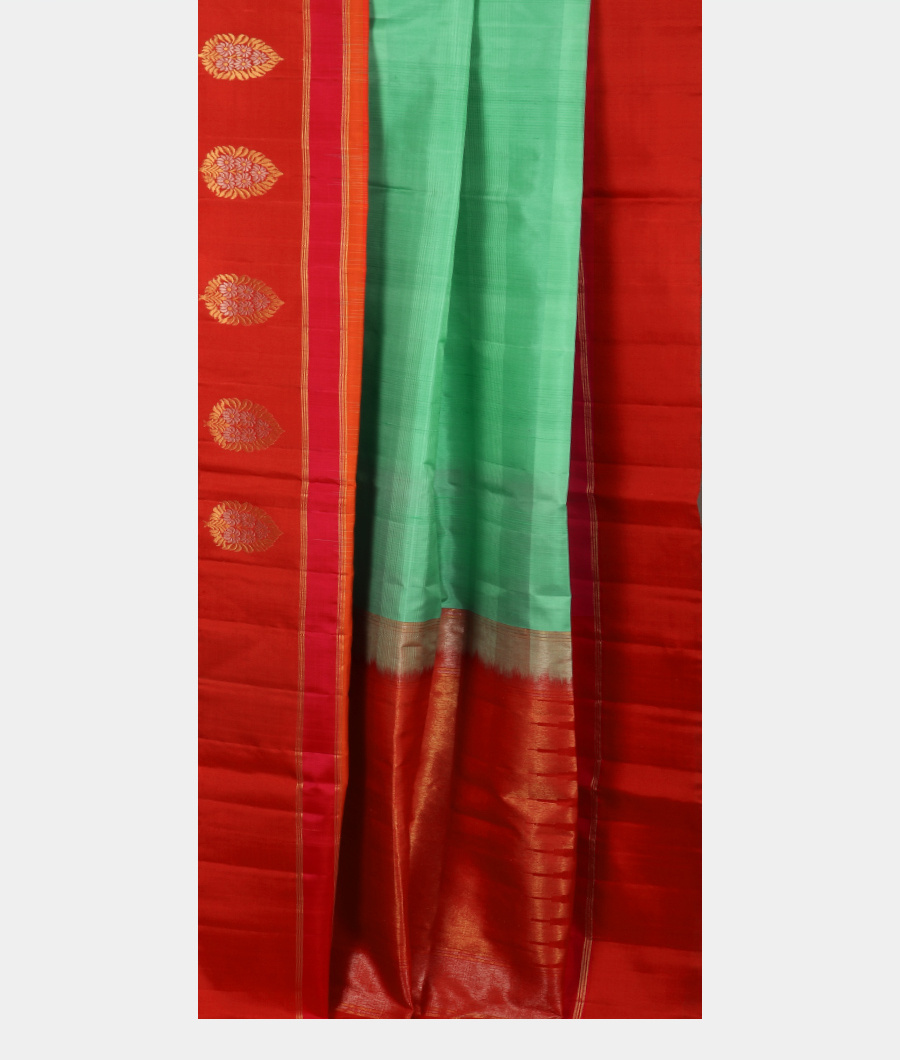 Turquoise Green Soft Silk Saree T3160592