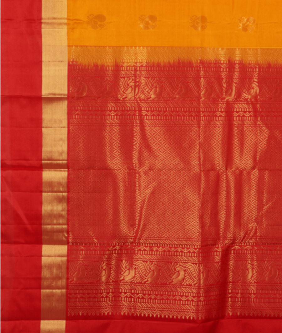 Yellow Soft Silk Saree T2863214