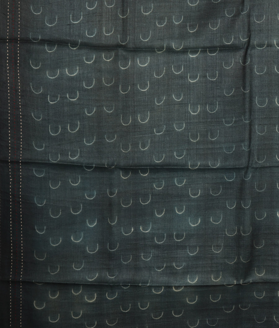 Maroon Tussar Printed Saree T3209403