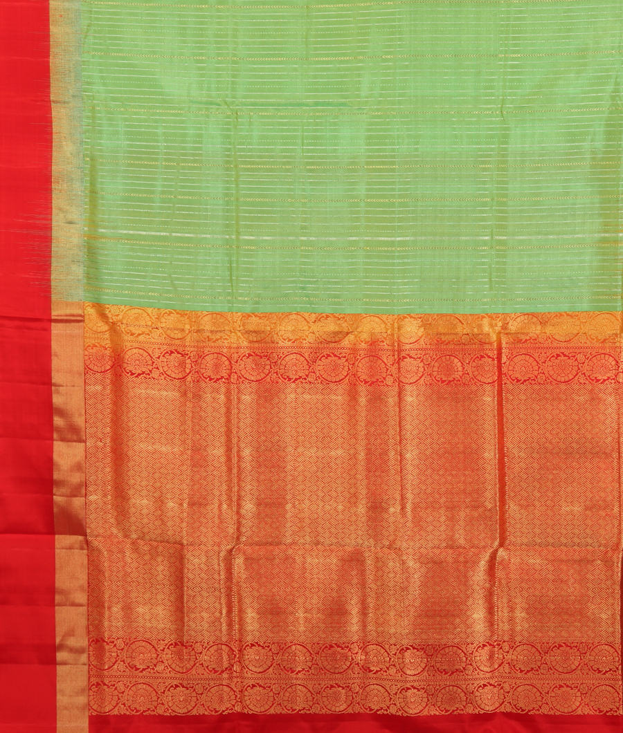 Green Soft Silk Saree T2940084