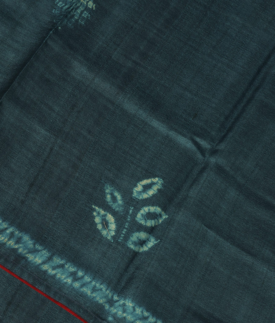 Blue Tussar Printed Saree T329051-image