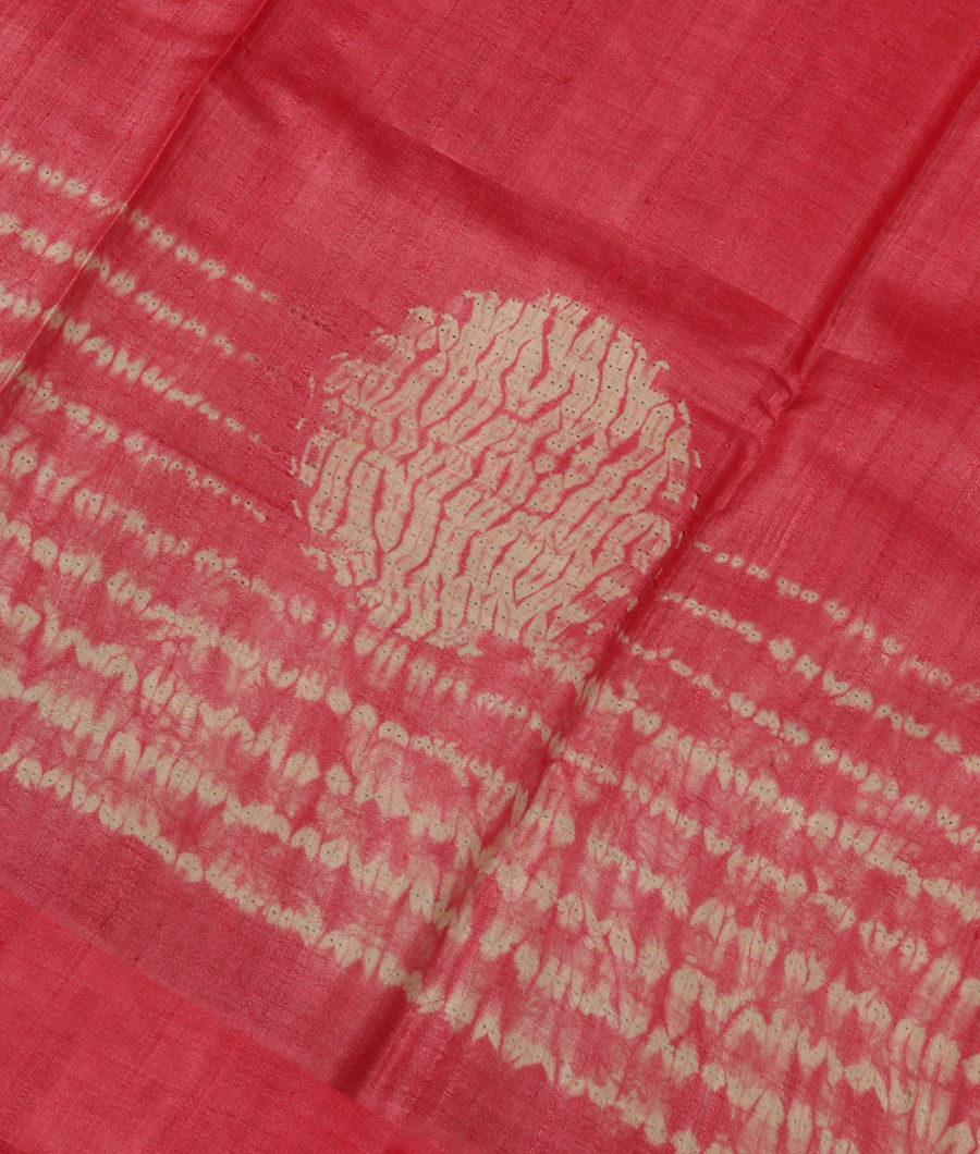 Pink Tussar Printed Saree T320807-image