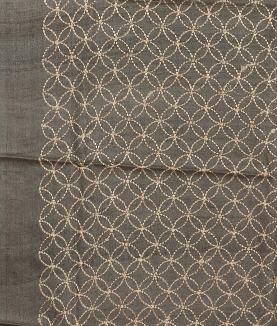 Pink Tussar Printed Saree T3208073