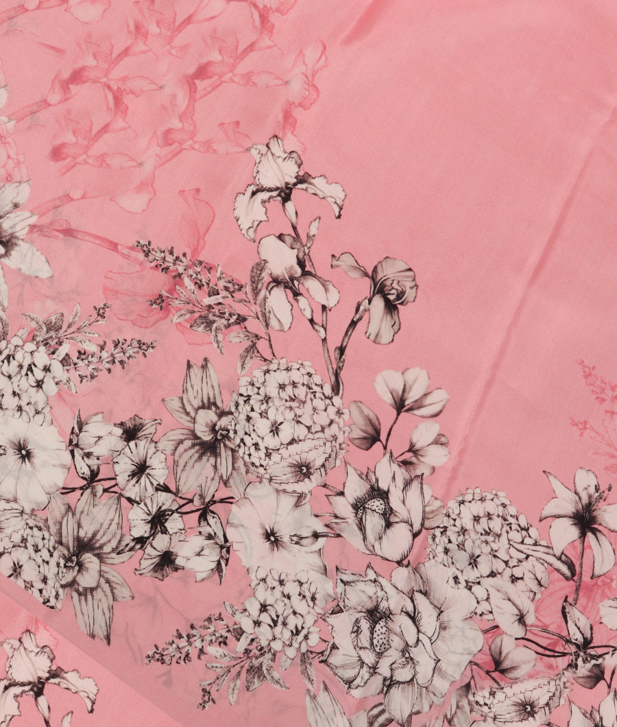Pink Satin Crepe Silk Saree T322419-image