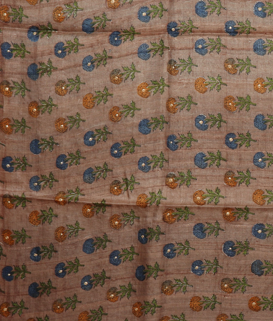 Blue Woven Tussar Saree T3290913