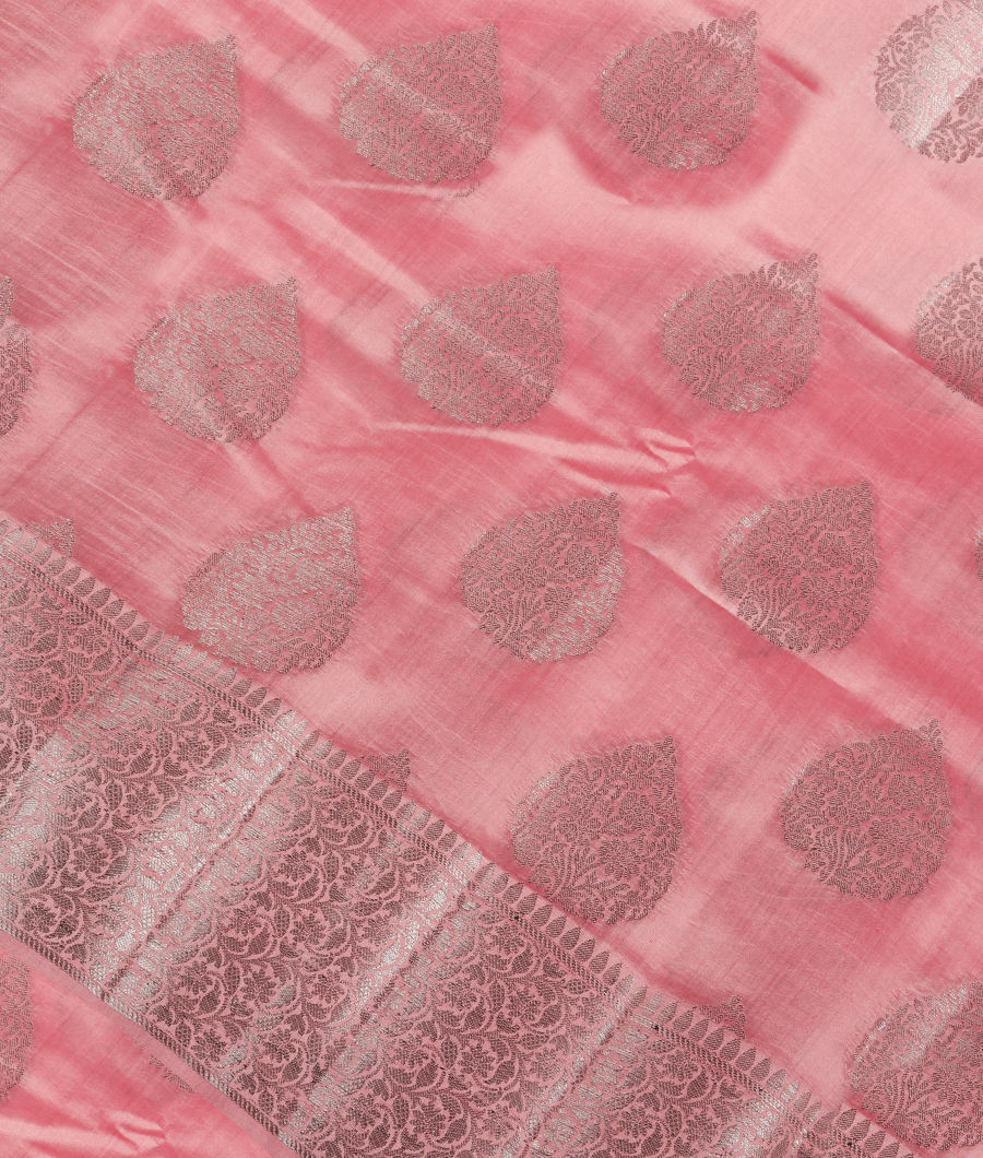 Pink Chaniya Silk Saree T329270-image