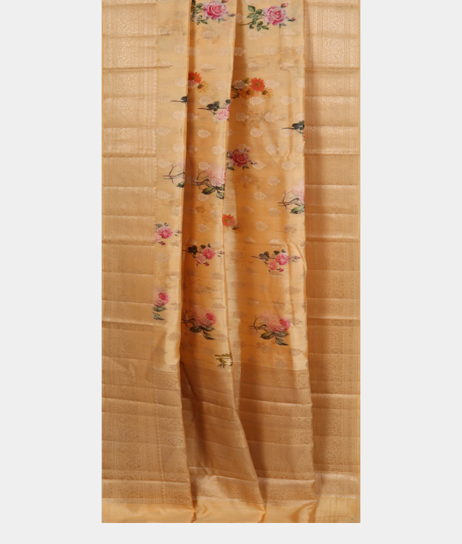 Yellow Chaniya Silk Saree T3295432