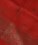 Red Banaras Tussar Georgette Saree T3214071