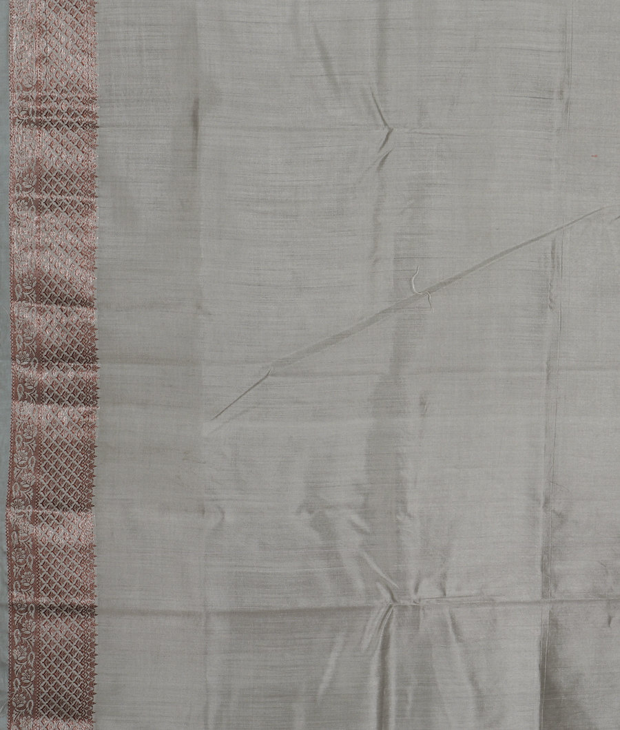 Grey Chaniya Silk Saree T3292993