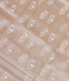 Cream Kora organza Embroidery Saree T2007711