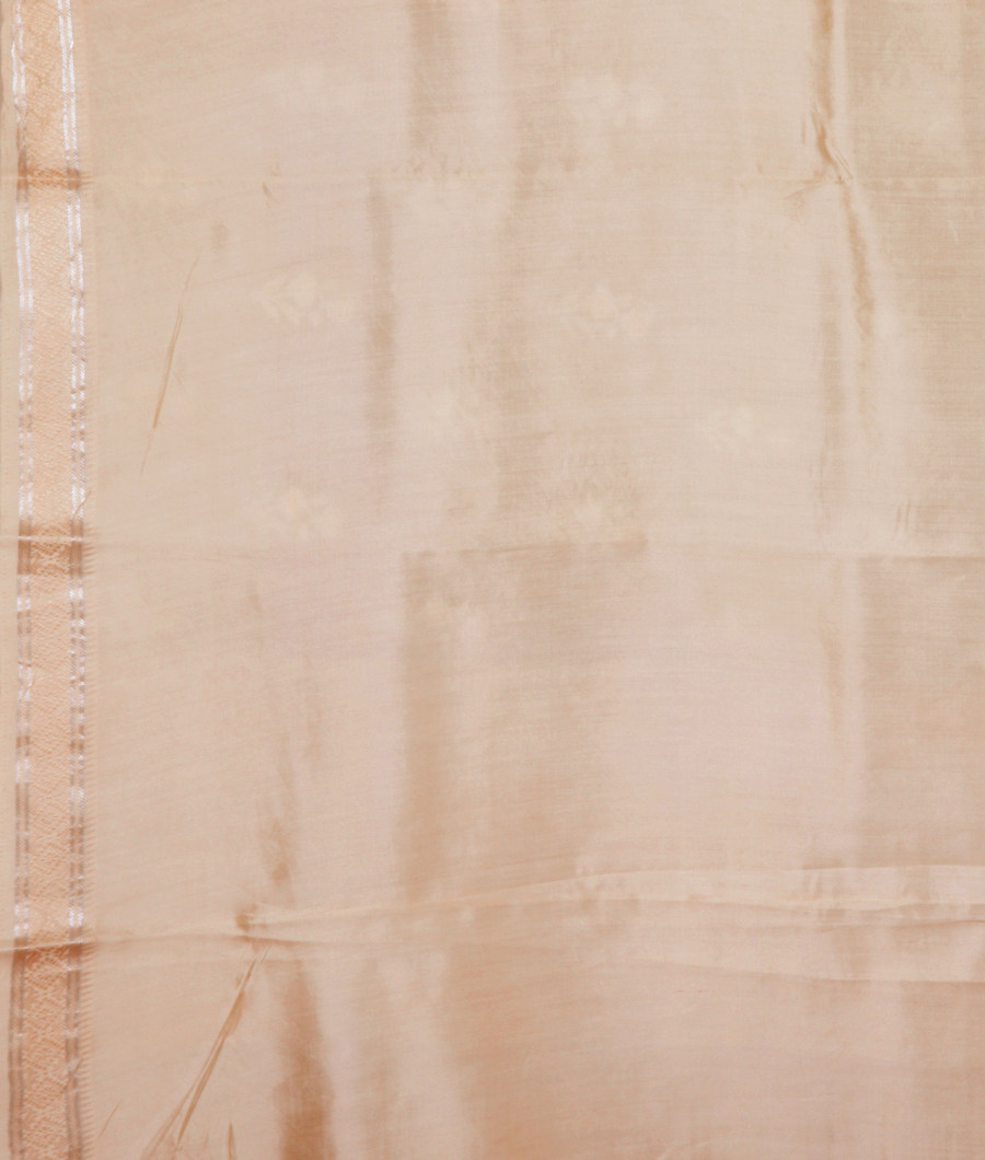 Cream Kora organza Embroidery Saree T2007713