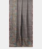 Grey Tussar Embroidery Saree T3101952
