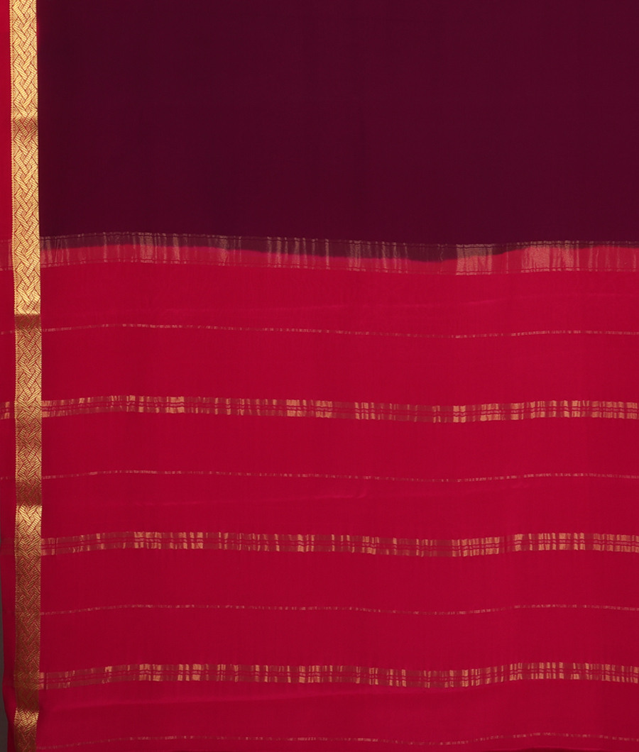 Purple Mysore Silk Saree T3284323