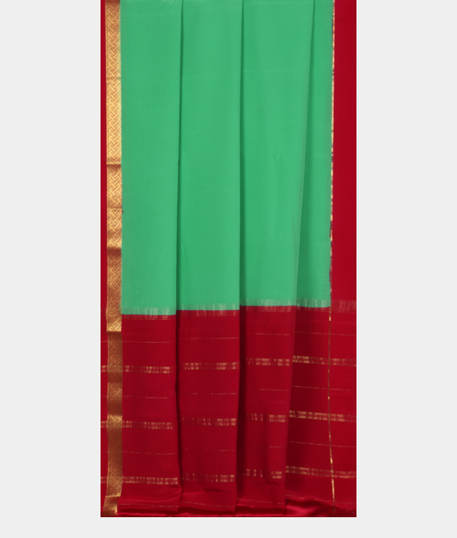 Green Mysore Silk Saree T3284262