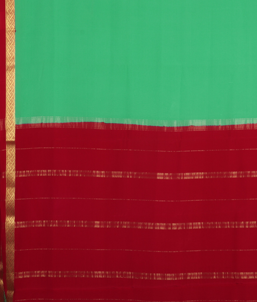 Green Mysore Silk Saree T3284263