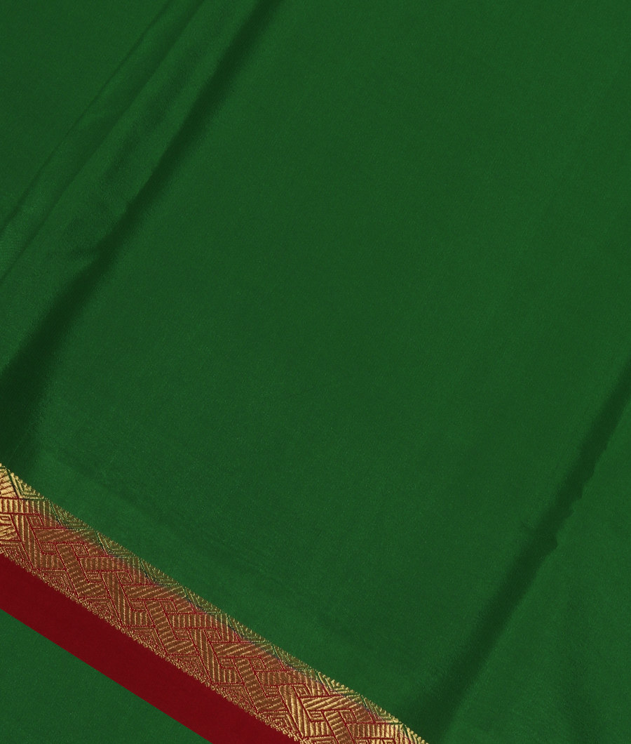 Green Mysore Silk Saree T328425-image