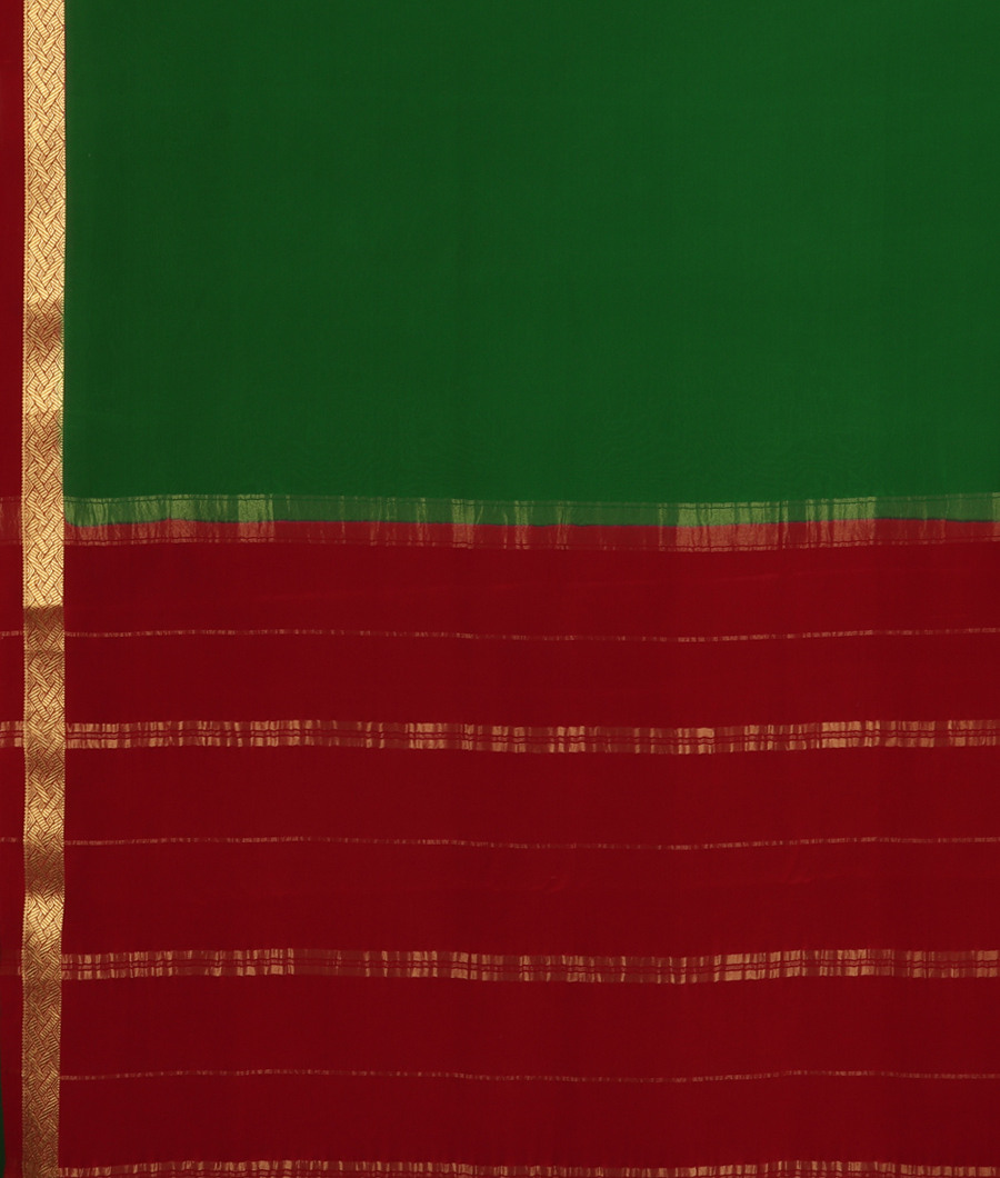 Green Mysore Silk Saree T3284253