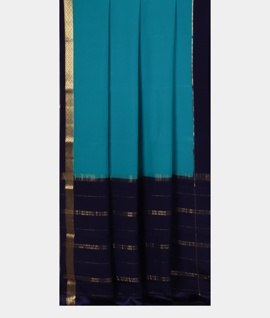 Blue Mysore Silk Saree T3284272
