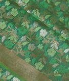 Green Woven Organza Saree T3029211
