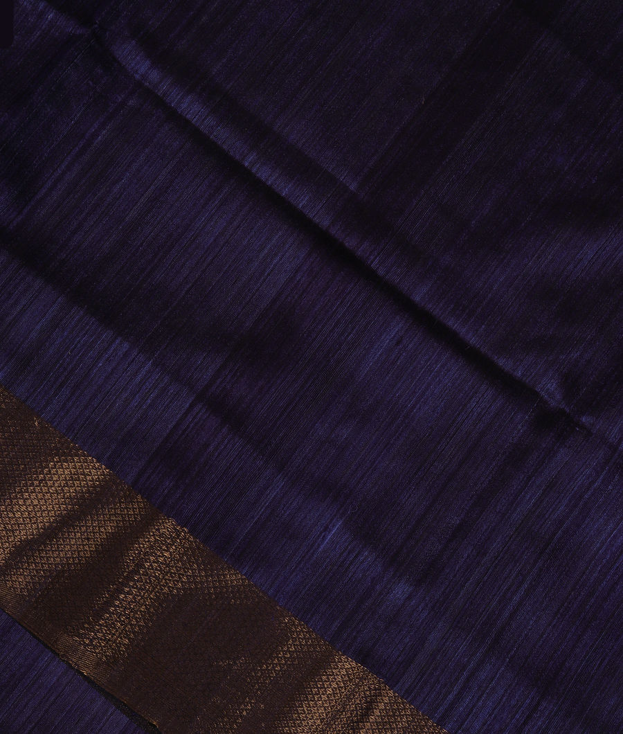 Purple Handwoven Tussar Saree T319465-image