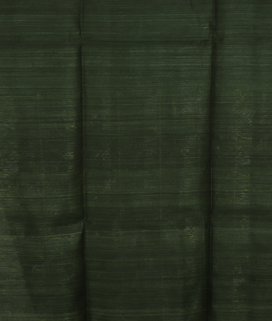 Green Handwoven Tussar Saree T3194713