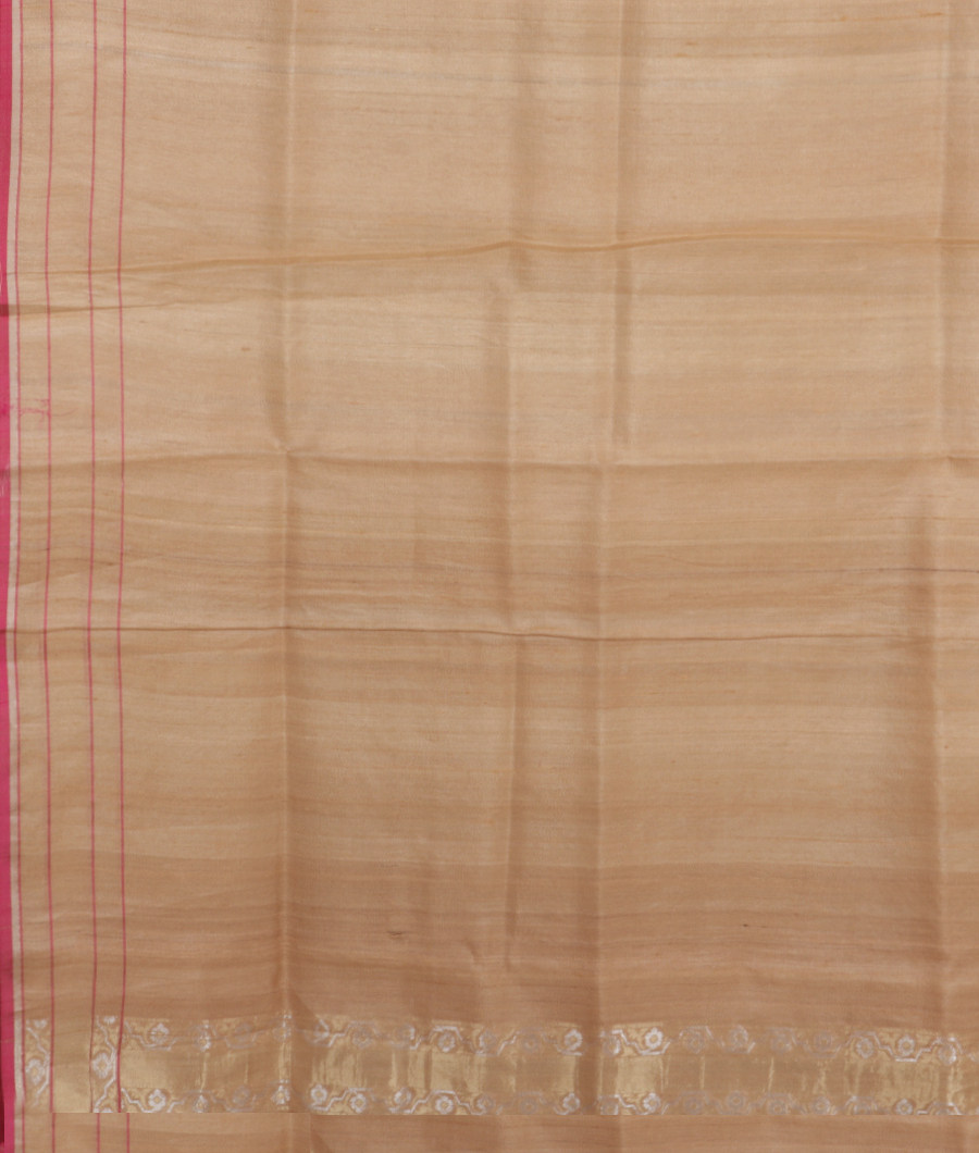 Beige Banaras Tussar Saree T2068603