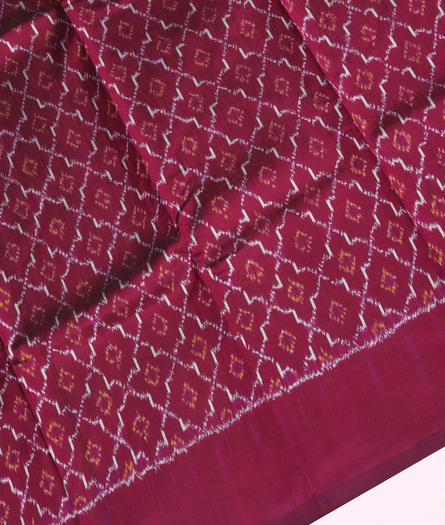 Green Ikat Silk Saree T3278233