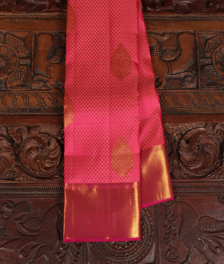 Pink Handwoven Kanjivaram Silk Saree T324512-image