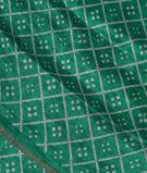 Green Linen Printed Saree T3301901