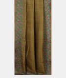Mehndi Green Tussar Embroidery Saree T2515122