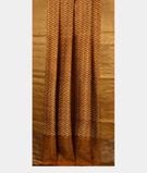 Mustard Yellow Printed Raw Silk Saree T2949492