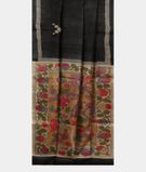 Black Tussar Printed Saree T3288552