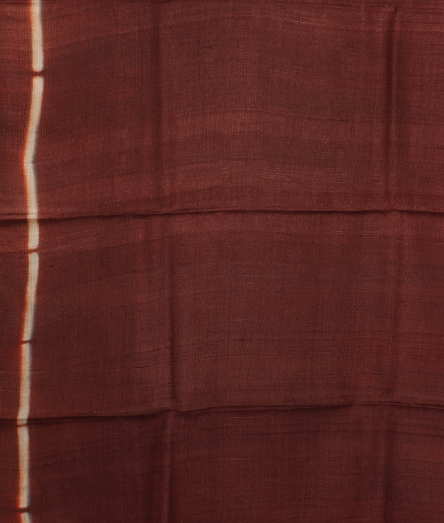 Maroon Tussar Printed Saree T3076983