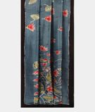 Blue Batik Printed Silk Saree T3290163