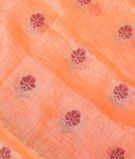 Peach Linen Embroidery Saree T3298401