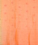 Peach Linen Embroidery Saree T3298403